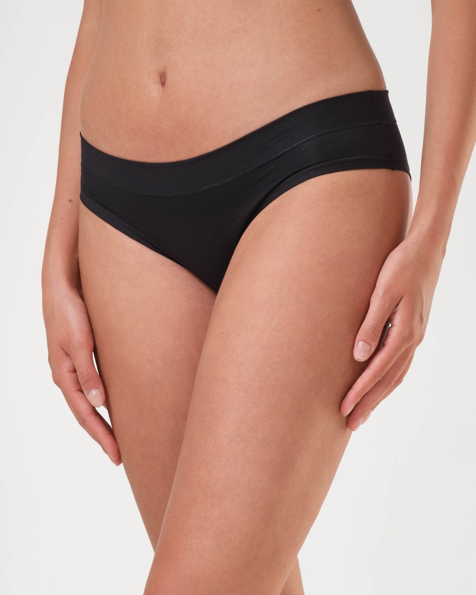 Slip vita bassa con fascia alta in cotone Modal Tencel