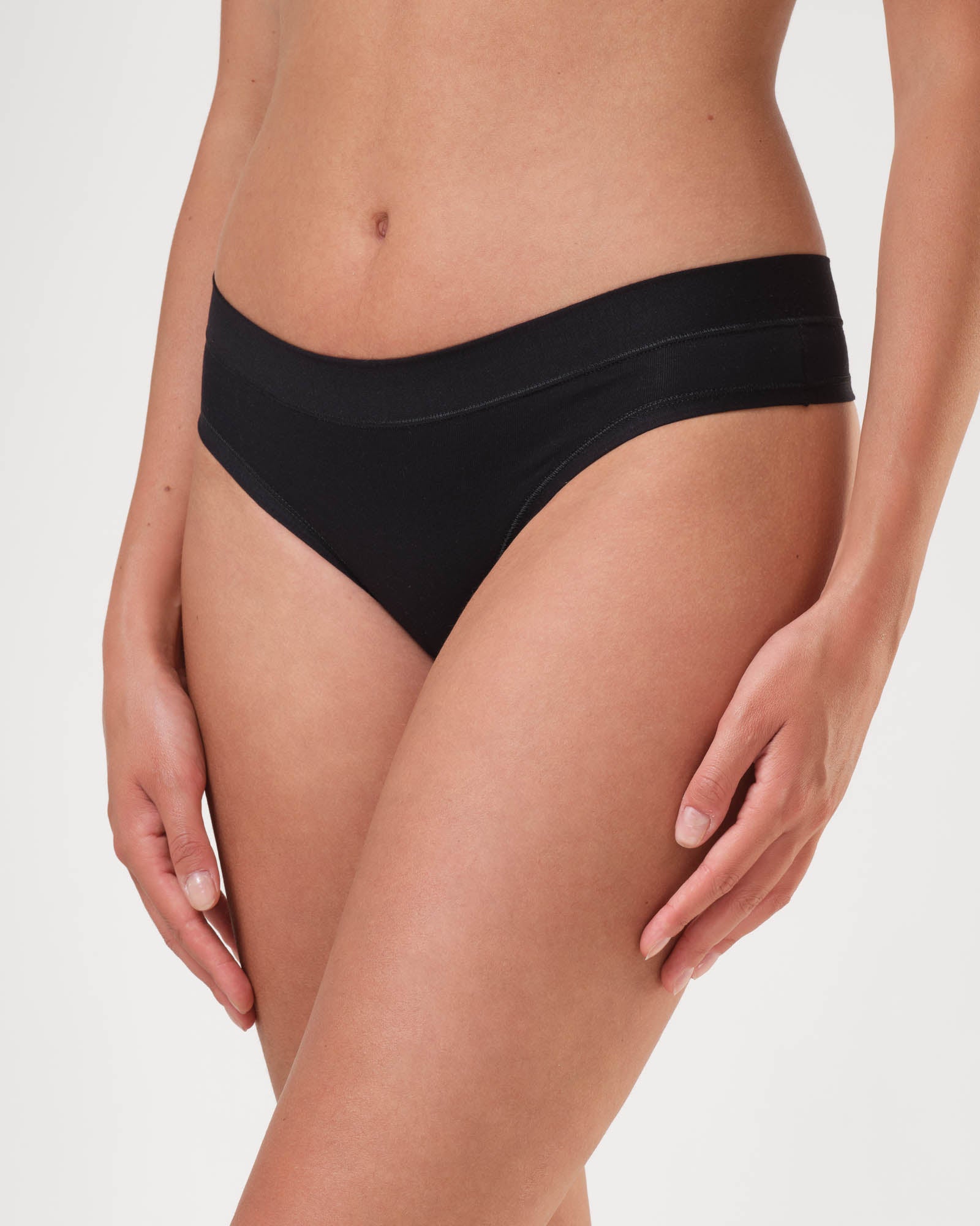 Brasiliana vita bassa con fascia alta in cotone Modal Tencel