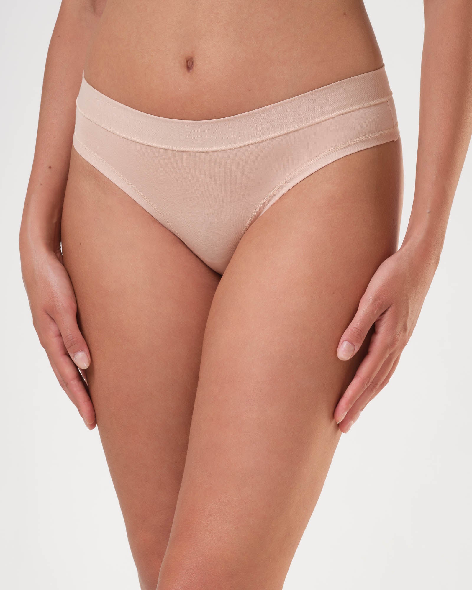 Brasiliana vita bassa con fascia alta in cotone Modal Tencel