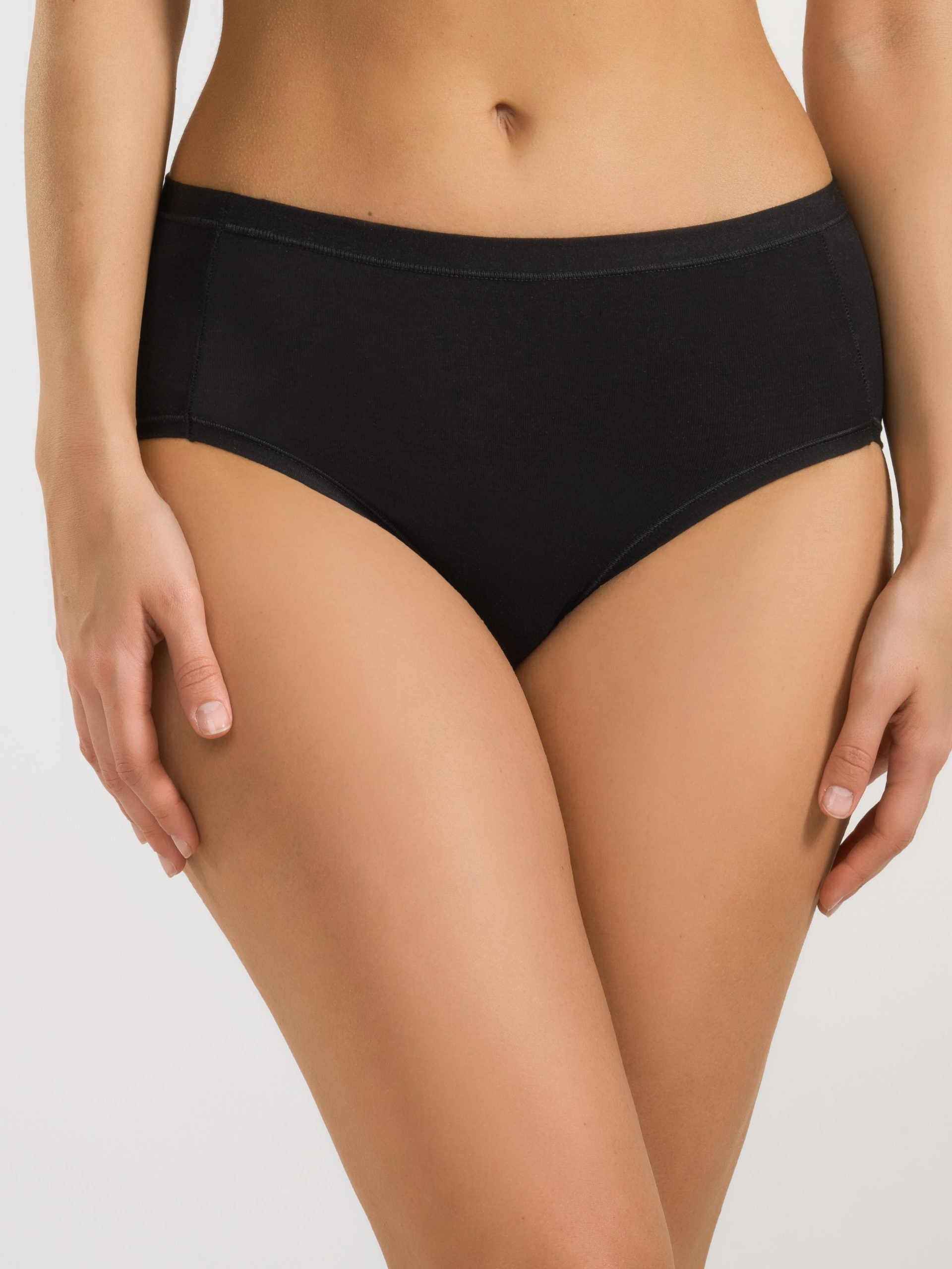 Slip maxi nero in cotone modal Tencel, codice 924.