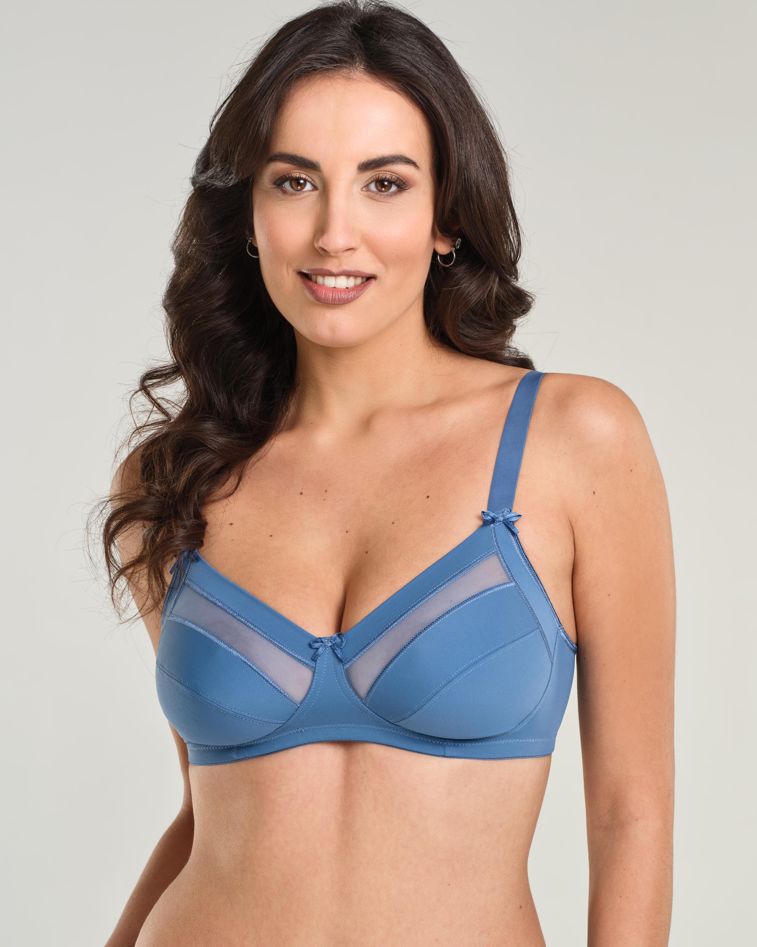 Reggiseno in tessuto elasticizzato e inserti in tulle – Coppa B