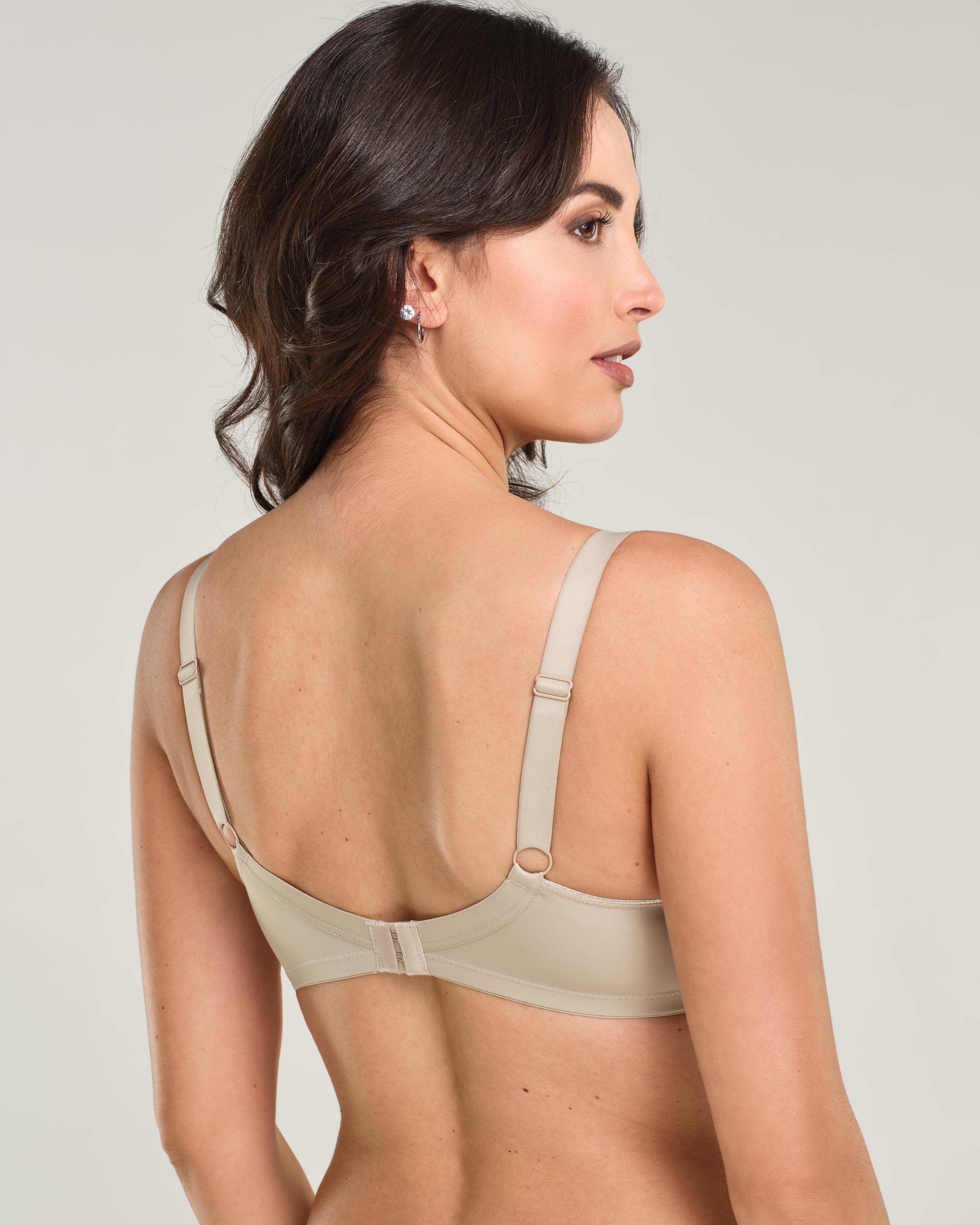 Reggiseno con ferretto in tessuto elasticizzato e inserti in tulle – Coppa B