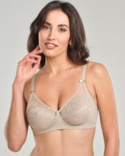 Reggiseno in microfibra e pizzo jacquardtronic