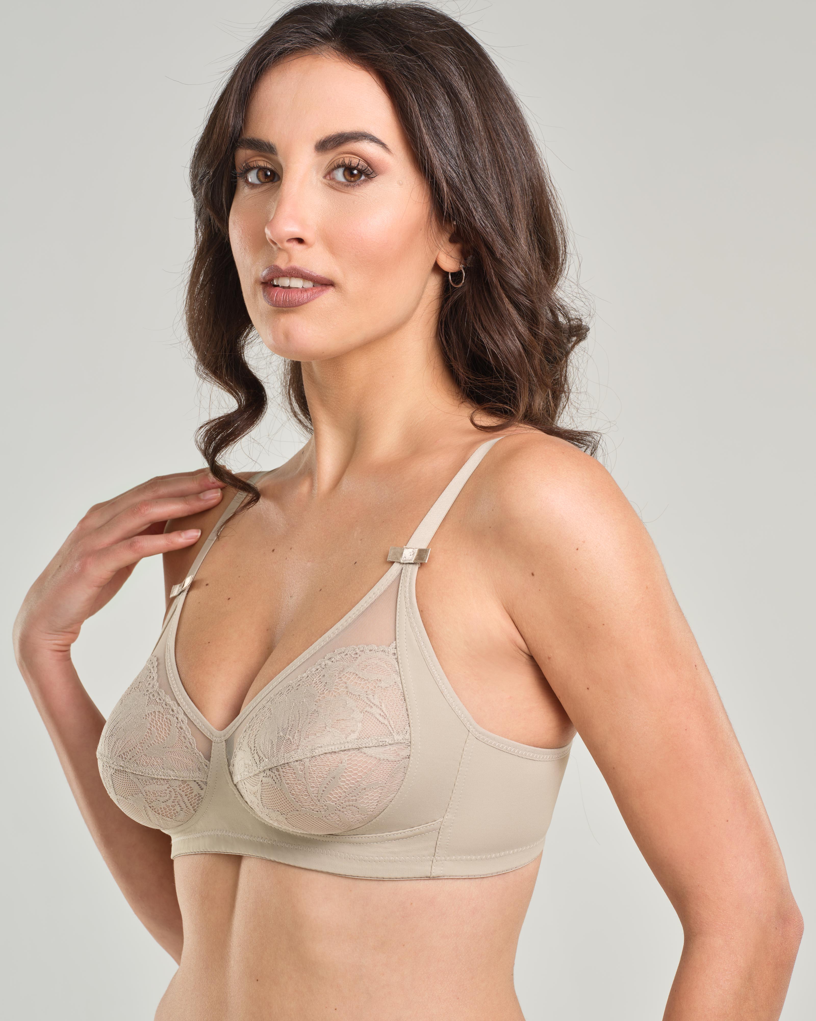 Reggiseno in microfibra e pizzo jacquardtronic