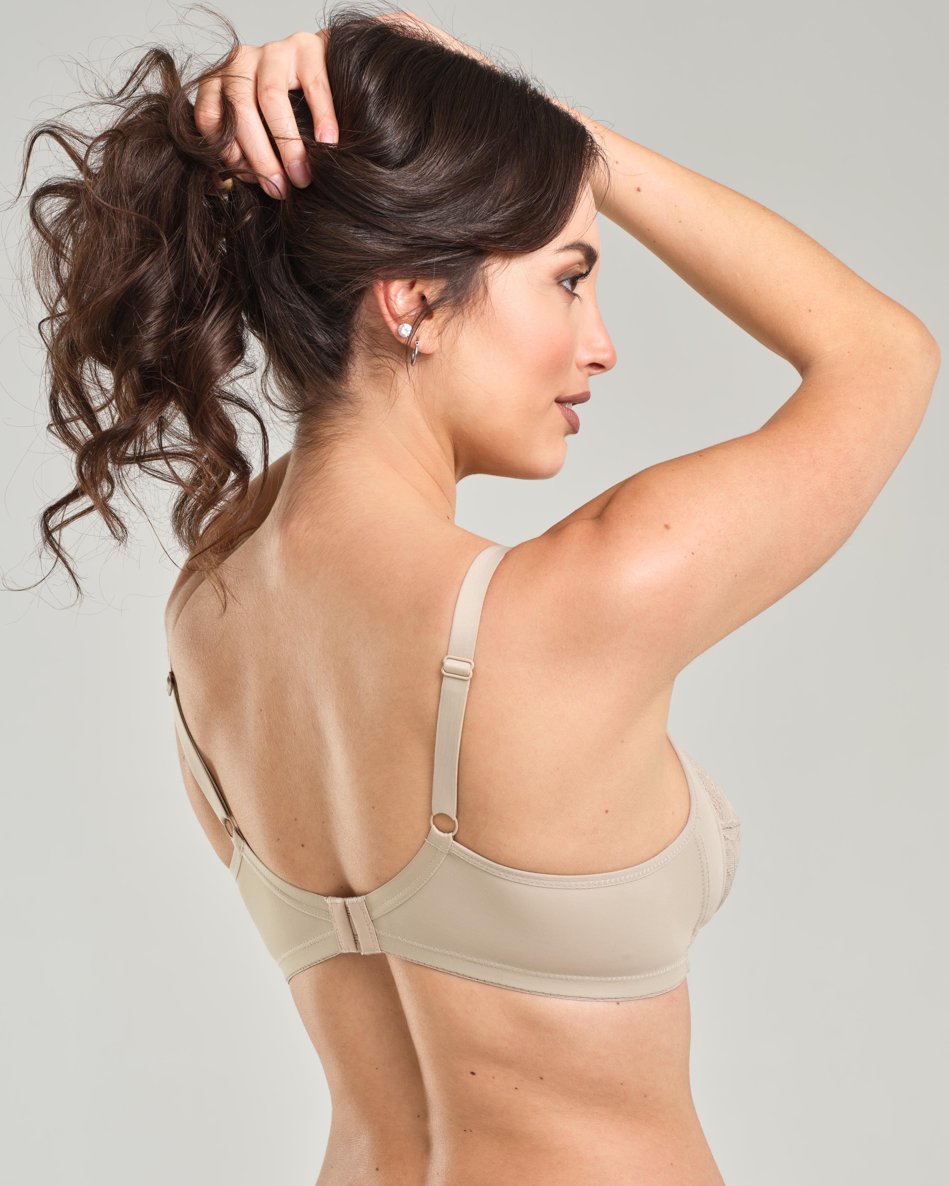 Reggiseno in microfibra e pizzo jacquardtronic