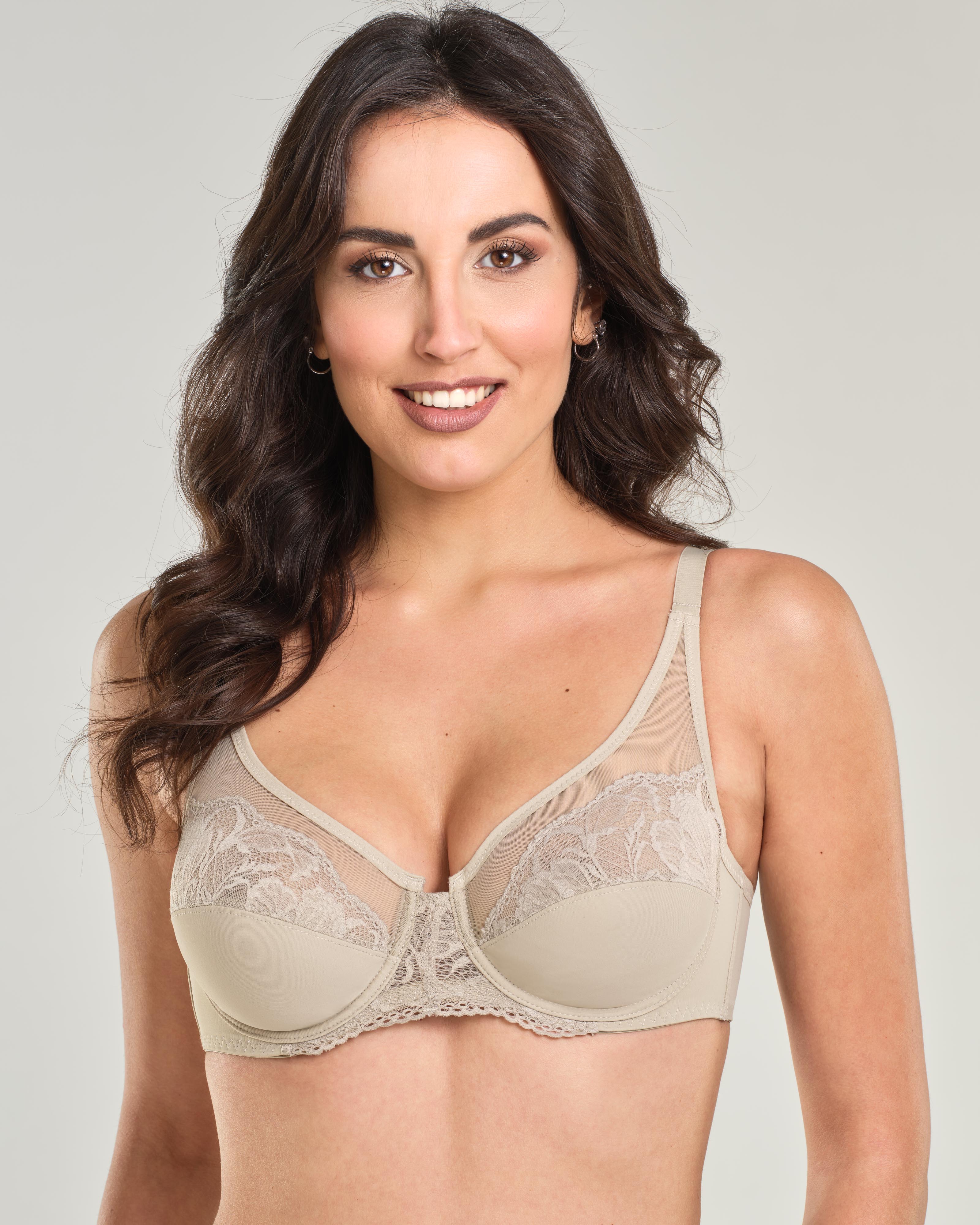 Reggiseno con ferretto in microfibra e pizzo jacquardtronic