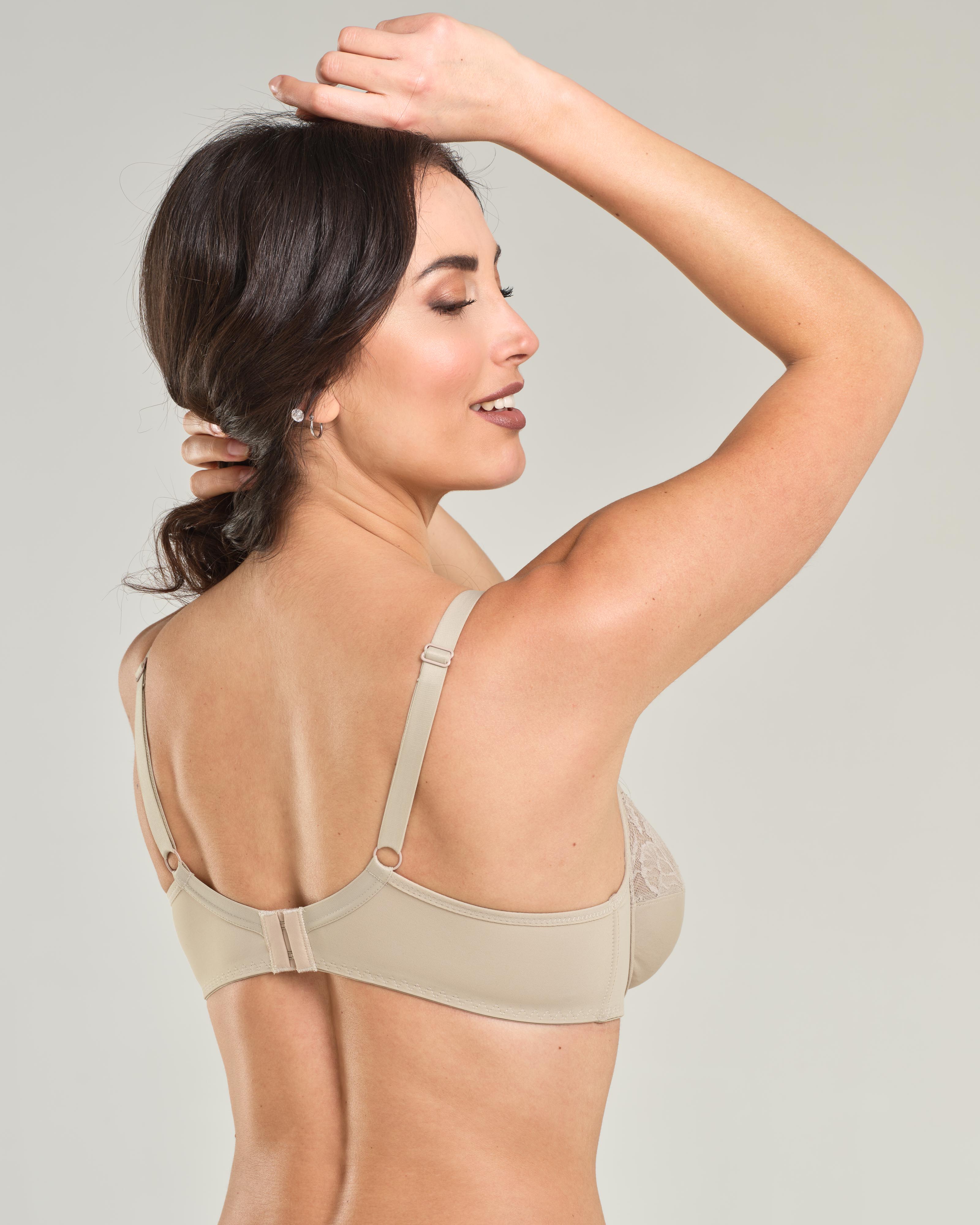 Reggiseno con ferretto in microfibra e pizzo jacquardtronic