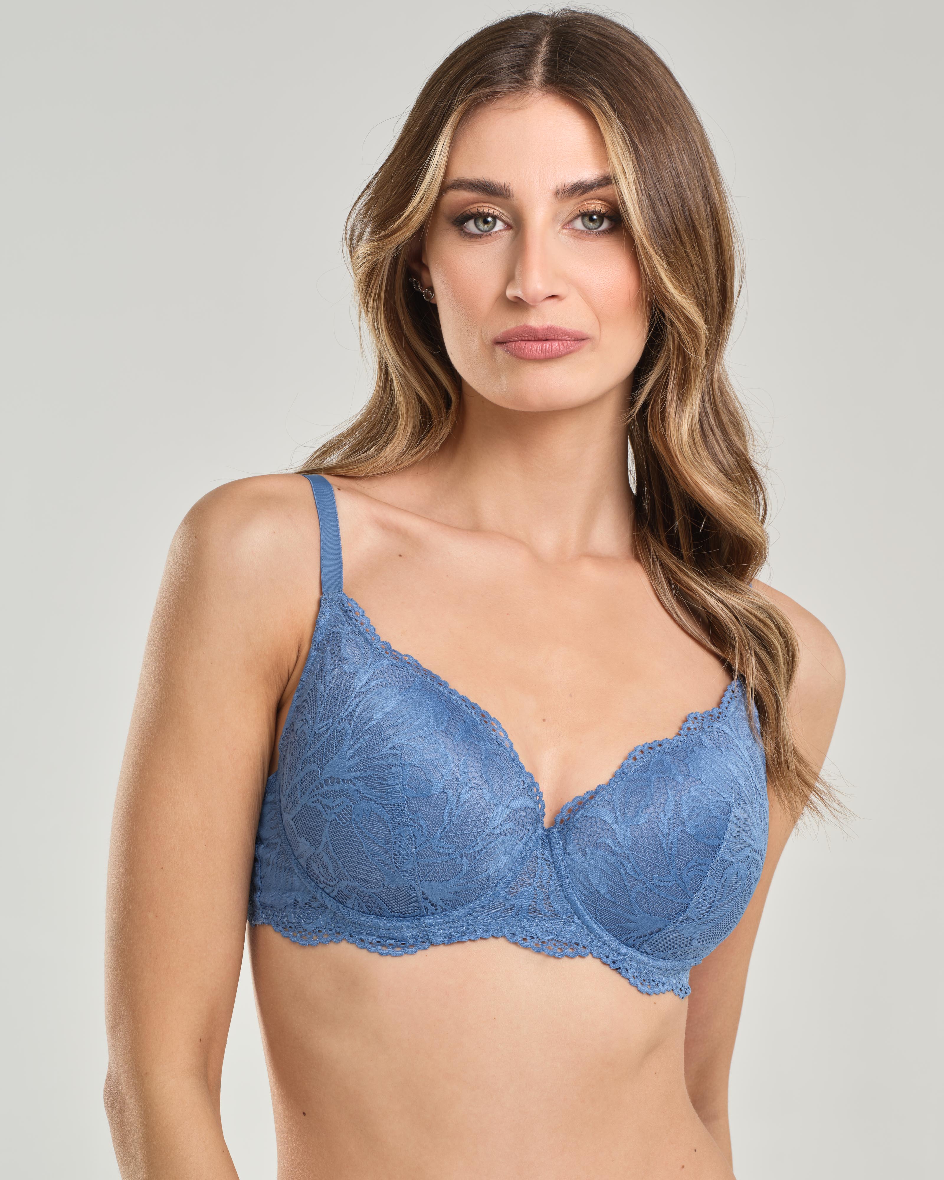 Reggiseno imbottito con ferretto in pizzo jacquardtronic – Coppa B